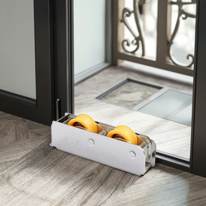 Nhà máy nhôm cửa và cửa sổ nhựa ròng rọc trượt con lăn cho thị trường Châu Phi Ghana hoặc Nigeria bánh xe đôi sheaves - Product Image 1