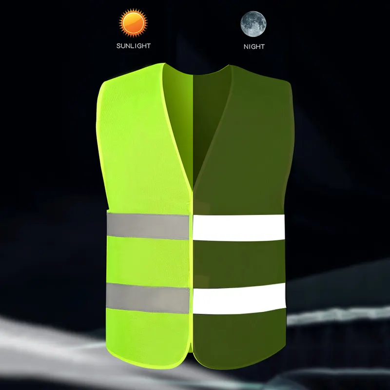 Gilet de sécurité réfléchissant Hi Vis, vêtements de sécurité, gilet d'avertissement, haute visibilité, norme CE EN20471, classe 2