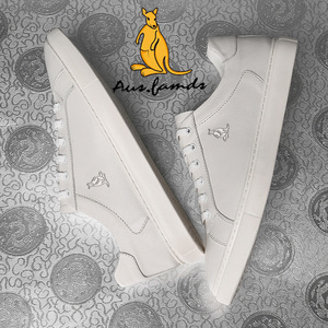 Zapatos Deportivos Casuales de Moda para Hombre, Capa Superior de Cuero Vacuno, con Suela de Goma Estilo Caminata y Logotipo de Canguro - Product Image 6