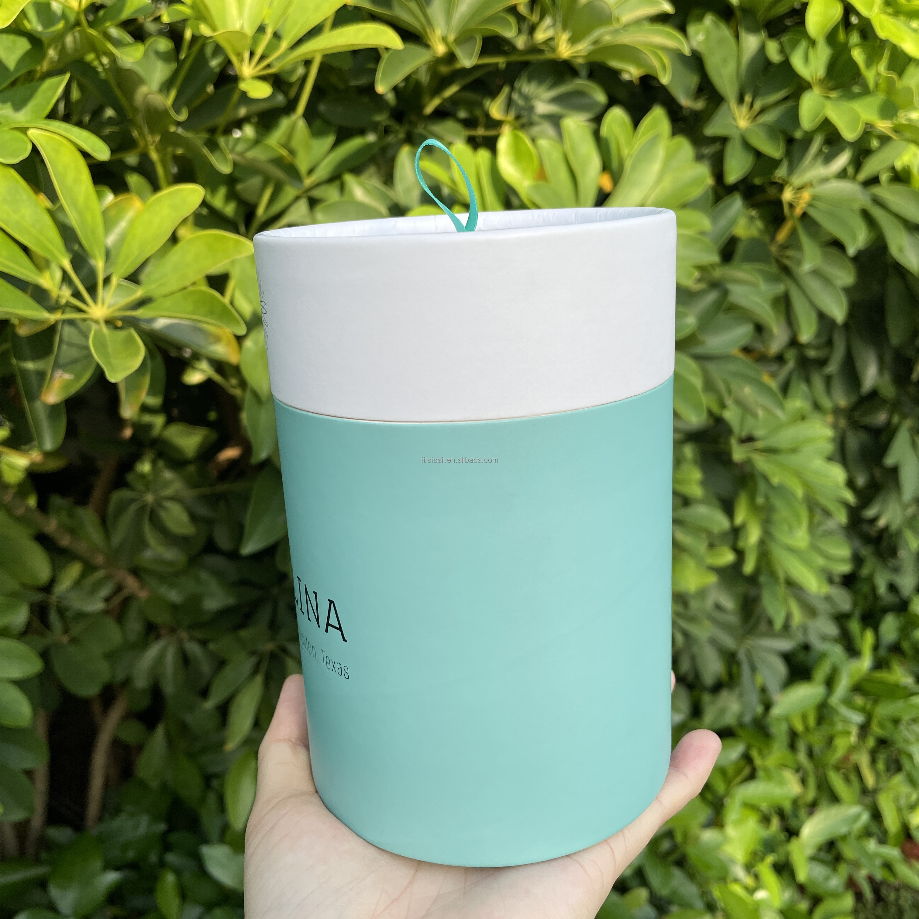 Recyclable Paper Composite Cans 150mm Height Stamping UV Coating