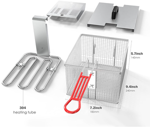 Swenza Commercial Plancher Debout Gaz <span class=keywords><strong>Friteuse</strong></span> Double Réservoir, Haute Capacité, Chauffage Rapide - Product Image 4