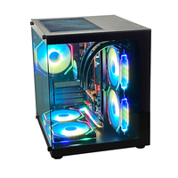 Boîtier Micro ATX populaire Pcooling, boîtier PC USB3.0, boîtier d'ordinateur en verre trempé