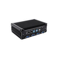 Mini PC industrial sin ventilador Intel Core de 10.ª generación i3 i5 i7, doble LAN Gigabit, 10 USB, 6 puertos serie RS232, alimentación de 12/24V