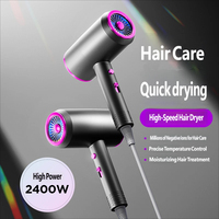 Sèche-cheveux professionnel OEM 110000 tr/min compact 1800W à diffusion ionique, protection thermique, haute vitesse, pour salon, hôtel et dortoir