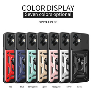Protezione per fotocamera scorrevole armatura <span class=keywords><strong>custodia</strong></span> per telefono per <span class=keywords><strong>Oppo</strong></span> A60 A59 A79 A38 A58 A17 A17K A57e A77 A57 A96 A93 A78 supporto Cover posteriore - Product Image 6