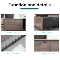 Fournisseur de meubles de bureau à domicile haut de gamme dernier directeur exécutif Table de bureau de luxe moderne conçoit un bureau de direction extensible