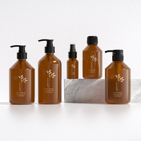 Bouteilles personnalisées biodégradables en PET de 50 ml, 250 ml, 500 ml, forme cylindrique, pour shampoing, après-shampoing, masque facial, lotion, poudre libre, perruques