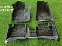 Tapetes de Piso para Auto 3D/5D de TPE Impermeables, Juego Completo de 3 Piezas, Ecológicos y Antideslizantes para Mazda CX-5 y Mazda 6, Forro de Carga