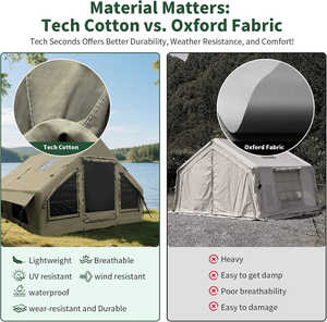12 Square Meters Luxury <b>Waterproof</b> Inflatable <b>Tent</b> 300x400x200cm 4-Season Quick Automatic Opening Portable Folding Outdoor - Product Image 5