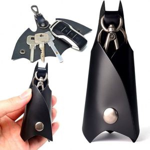 Expédition rapide Porte-clés chauve-souris en cuir pour clés de voiture, étui en cuir PU, porte-clés, cadeau d'Halloween pour femmes et hommes, livraison rapide - Product Image 1