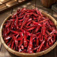 Piments rouges séchés à chaud certifiés BRC, norme européenne 40000-50000 SHU