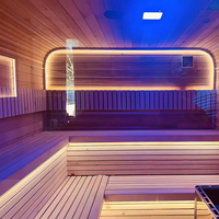 Pabrik Sauna menjual kubus uap mewah sauna dengan speaker pengontrol WIFI dan dapat dipasangkan dengan kompor kayu listrik