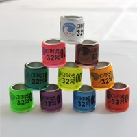 Bagues de patte de pigeon 2026, couleurs arc-en-ciel, anneaux d'identification en plastique durable pour pigeons de course et de voyage