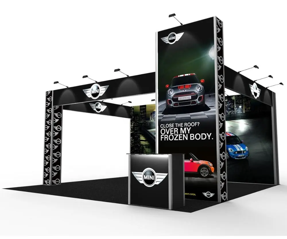 Frameless booth Modular booth customize size, providing printing service, easy changing picture