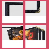Daftar Menu buku Menu Harga membuat PVC Order Holder A4 Menu pemegang dengan pengiriman cepat