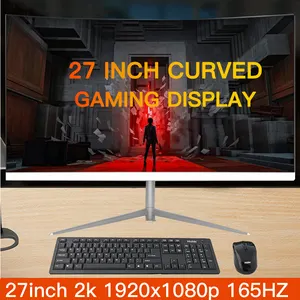 Toptan 27 inç kavisli ekran Lcd monitör masaüstü bilgisayar ekranı Moniteur PC Curvo 75hz 144hz 165hz 27 inç oyun monitörleri