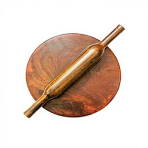 Admirable Design Wooden Chakla Belan Set Finest Quality Round Shape <b>Rolling</b> Pin And Board For Kitchen Usage - Product Image 1