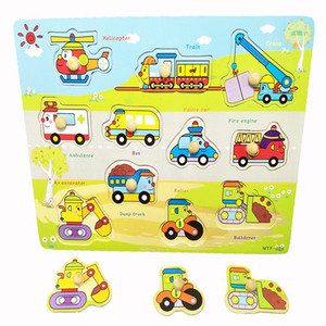 Jouets éducatifs pour bébés, puzzles <span class=keywords><strong>de</strong></span> nombres Montessori <span class=keywords><strong>de</strong></span> dessin animé, jouets à saisir à la main, puzzles Tangram, puzzles en bois à chevilles - Product Image 5