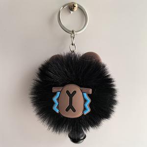 Sevimli Hairball kolye eğlenceli çift Girlfriends anahtarlık komik çirkin sırt çantası anahtarlık peluş oyuncak kolye araba bebek çantası dekorasyon - Product Image 6