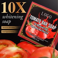 Savon solide artisanal à la tomate, aux herbes, pour le lavage et le bain, LOGO, 200g, blanchissant, pour tous types de peau, enrichi en vitamine C, vente en gros