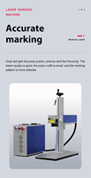Promo Panas Mesin Laser Fiber 20W Pendingin Udara - Produktivitas Tinggi Mendukung Grafik DXF PLT BMP DST AI Terbaru