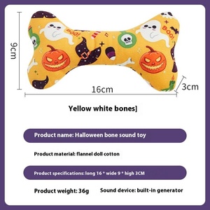 2025 sang trọng xương Pet Halloween Con Chó đồ chơi - Product Image 6