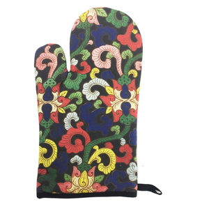 Guantes de horno estampados de algodón de chef de alta calidad, manoplas resistentes al calor más vendidas para parrilla y utensilios para hornear, suministro directo de fábrica - Product Image 5