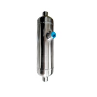 Pot à condensats en acier inoxydable 304/316 poli, haute pression (jusqu'à 2500 Psi), avec bouchon à tête hexagonale et valve de purge OEM