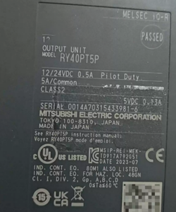 Módulo de salida de transistor RY40PT5P-TS, serie MELSEC IQ-R, tipo de fuente de 16 puntos, DC12/24V, terminal de abrazadera de resorte - Product Image 5