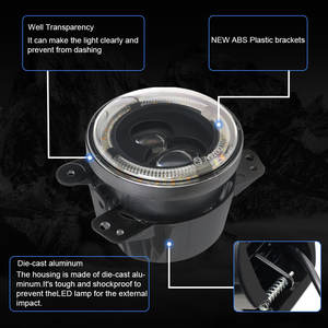 Espumoso nuevo producto 30W luz antiniebla impermeable 3000lm hi <span class=keywords><strong>lo</strong></span> haz doble color 4 pulgadas 30W luz antiniebla para todos los coches - Product Image 6