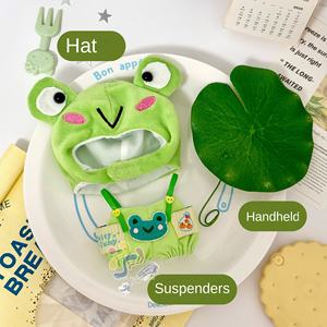 Muñeco de Peluche Labobo en Oferta, <span class=keywords><strong>Ropa</strong></span> de Muñeco de Bambú, Diseño de Juguete de Dibujos Animados de Animales Lindos, 17 cm, Regalo con Accesorios de Plástico PVC - Product Image 6