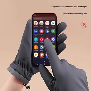 Gants d'hiver pour le <span class=keywords><strong>ski</strong></span>, le vélo et les sports de plein air, imperméables, coupe-vent, résistants au froid, doublés de polaire, compatibles avec les écrans tactiles, chauds, unisexes - Product Image 4