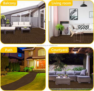 Revêtement de sol modulaire portable en vinyle PP de luxe SHENGCHENG pour terrasse extérieure, cour et pelouse, dalles de sol emboîtables - Product Image 3