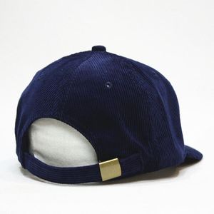 Casquette de baseball structurée à visière plate en velours côtelé, design à 6 panneaux, personnalisable, haute qualité, faible MOQ - Product Image 3