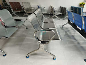 Chaise d'attente en acier inoxydable neuve de Foshan, vente directe d'usine, 1, 2 ou 3 places, pour aéroport, hôpital, banque, clinique, bureau, médical - Product Image 3