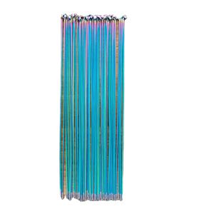 Rayons de vélo en acier inoxydable à haute résistance, anodisés arc-en-ciel, 14G*263, couleur personnalisée pour roues de VTT/Route - Ensemble de rayons avec kit de tétons - Product Image 1