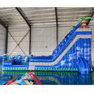 En popüler çocuk su parkı şişme uzay dev mavi satılık şişme sıçrama ticari şişme su parkı slayt - Product Image 5