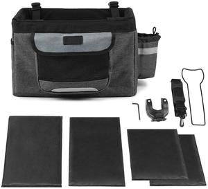 Gấp Vật Nuôi Mèo Con Chó Con Tàu Sân Bay Phía Trước Có Thể Tháo Rời Xe Đạp Tay Lái Nhanh Chóng Phát Hành Dễ Dàng Cài Đặt Có Thể Tháo Rời Đi Xe Đạp Túi - Product Image 2