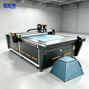 Cutter automatique à plateau plat REMEYA, moteur servo 1000W 220V, garantie 5 ans+, longue durée de vie pour rouleaux de bâches de grande largeur - Product Image 1