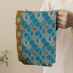 Double-Sided Retro Brocade Tea Mat 34.6x16.7 Cm Waterproof Cotton Linen Chinese Style <b>Table</b> <b>Runner</b> - Product Image 1