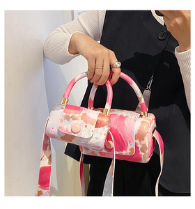 2024 Frauen taschen Luxus handtaschen Pu Bunte Damen Apple <span class=keywords><strong>Bag</strong></span> Square Cover Modische einfache strukturierte Cross body kleine quadratische Tasche - Product Image 6