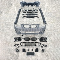 Rok samping Bumper belakang depan, untuk BMW 5 seri E60 04-10 Body Kit Upgrade M Power M5 gaya pipa knalpot lampu kabut Semua plastik baru