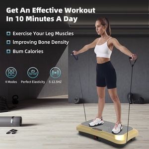 Plataforma Vibratoria Electromagnética Vertical <span class=keywords><strong>OKIO</strong></span> para Adelgazar Todo el Cuerpo (Acero+ABS, Capacidad 200 kg) para Ejercicio en Casa - Product Image 2