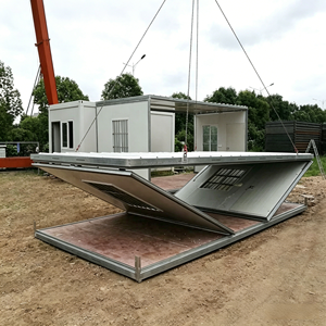 Casa Contenedor Plegable, Cobertizo <span class=keywords><strong>de</strong></span> Almacenamiento <span class=keywords><strong>Exterior</strong></span>, Taller Prefabricado <span class=keywords><strong>de</strong></span> Acero, Oficina Agrícola, Dormitorio, Montaje Rápido - Product Image 2