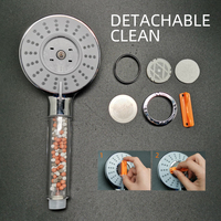 Leelongs Ningbo Factory Hot-vente personnalisable 3 fonctionnel facile à nettoyer 11cm filtre en plastique pommeau de douche à main