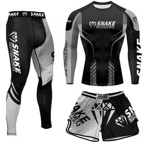 Pantalones cortos <span class=keywords><strong>de</strong></span> boxeo <span class=keywords><strong>de</strong></span> manga larga para hombres y mujeres <span class=keywords><strong>de</strong></span> diseño personalizado <span class=keywords><strong>Muay</strong></span> <span class=keywords><strong>Thai</strong></span> Gym Workout, ropa <span class=keywords><strong>de</strong></span> artes marciales <span class=keywords><strong>de</strong></span> lucha <span class=keywords><strong>de</strong></span> tres piezas para niños - Product Image 1