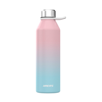 Bouteille d'eau isotherme en acier inoxydable HAERS avec logo personnalisé, gourde de sport, bouteille d'eau isolée pour enfants