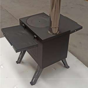 Poêle à bois portable d'extérieur, poêle à <span class=keywords><strong>gaz</strong></span>éification, équipement de chauffage pour tente, four à feu de camping, poêle d'extérieur - Product Image 3