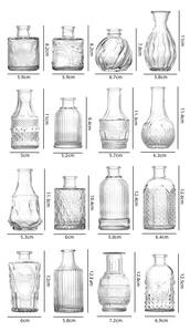 Vente en gros Mini vase en verre vintage de style INS créatif avec design moderne haut de gamme pour la décoration de la maison et de la table à manger - Product Image 4