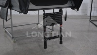 Lit de camping pliable en aluminium End Up RTT 265 x 133 x 166 cm, barre hydraulique, échelle à ouverture rapide, matelas épaissi, 4 saisons, OEM